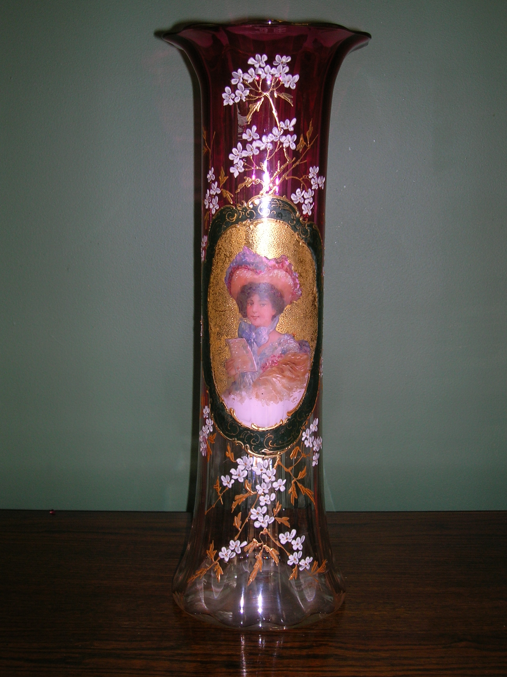 Pair of Moser (?) vases InstAppraisal